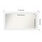 Corvino White Non-Beveled Custom Framed Bathroom Vanity Wall Mirror